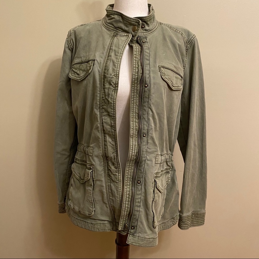 Lucky Brand Olive Military Jacket